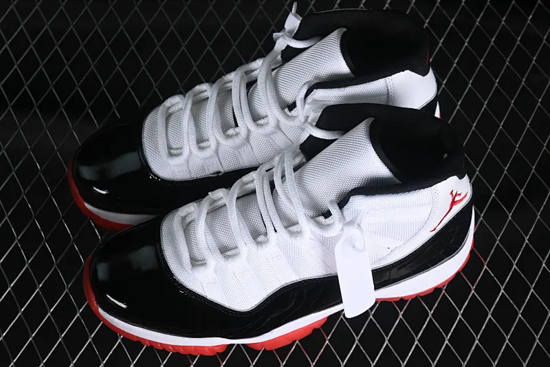 All categories Air Jordan Jordan series basketball shoes Air Jordan 11 Air Jordan 11 Retro AJ11 Joe 11 patent leather black and white red CT8012-106
